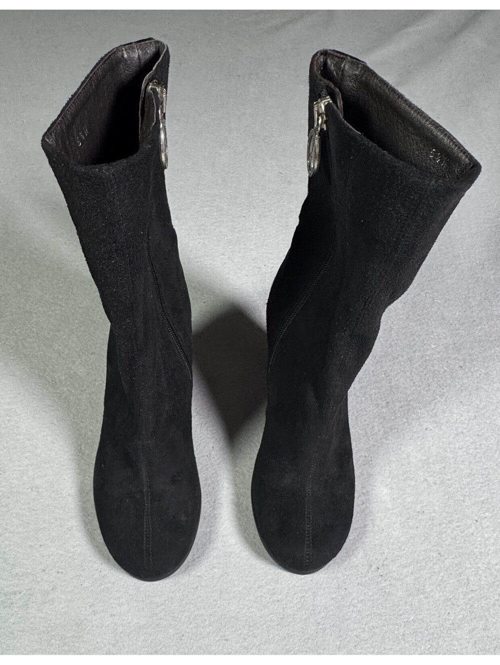 Donald J Pliner x Lisa 'Peace for the Children' Black Suede & Patent Croc Boots